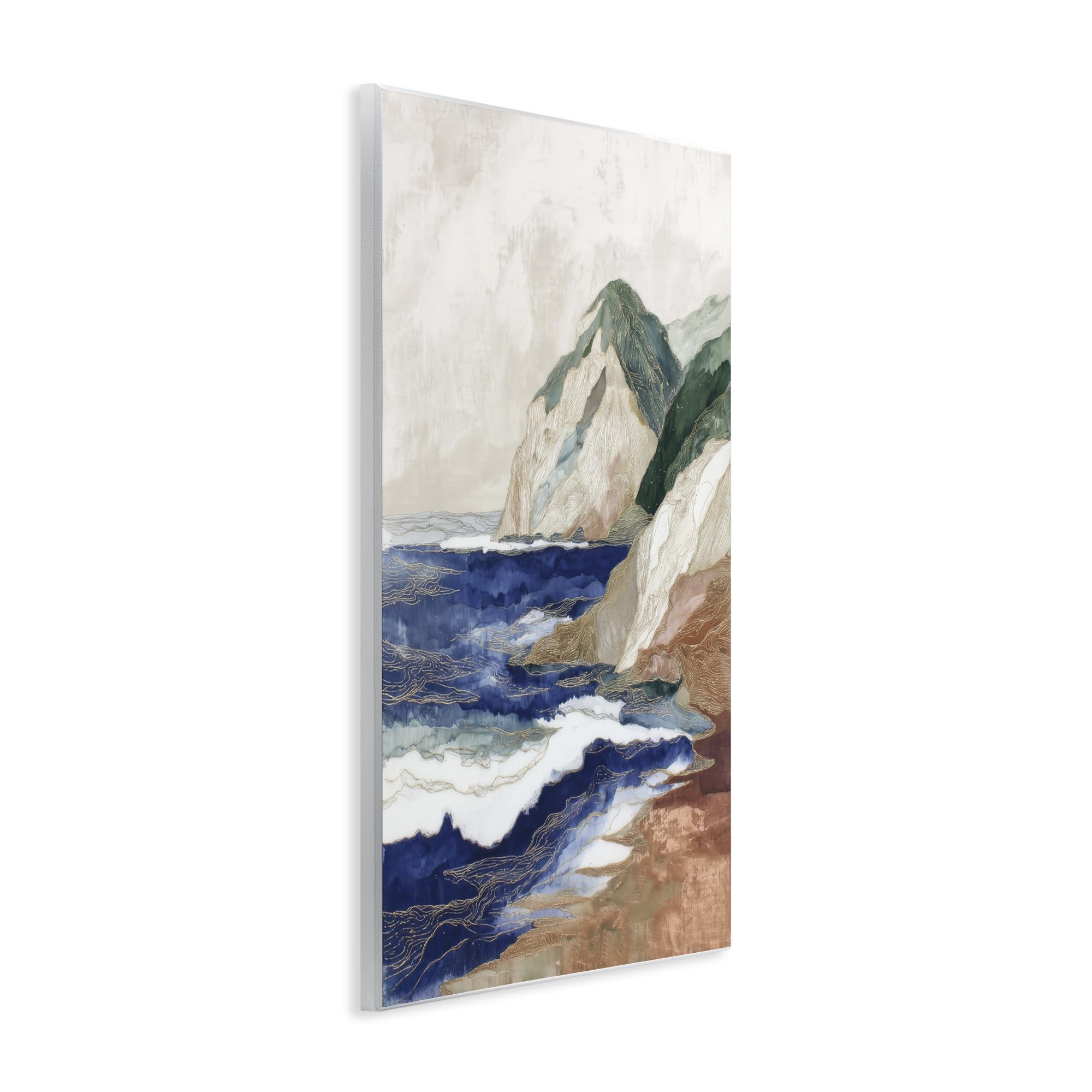 Cliffside Seascape Coastal, 25,4 x 38,1 cm impresión sobre placa de pared