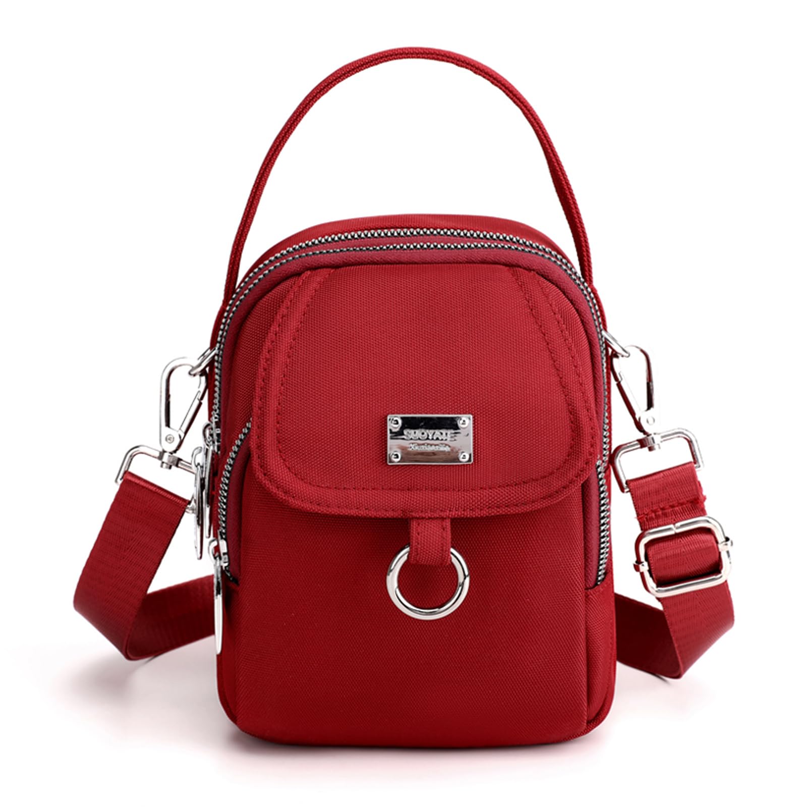 Blostirno Small Crossbody Purse Bag Shoulder Bags for Women Multi Pocket Messenger Bag Cell Phone Handbags Wallet Tiny Purse