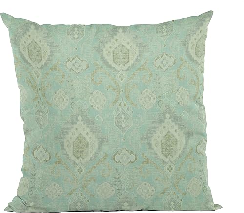 Plutus Brands Plutus Spa Romero - Almohada tejida de lujo de 20 x 30 pulgadas, doble cara de 20 x 30 pulgadas, tamaño Queen, color azul