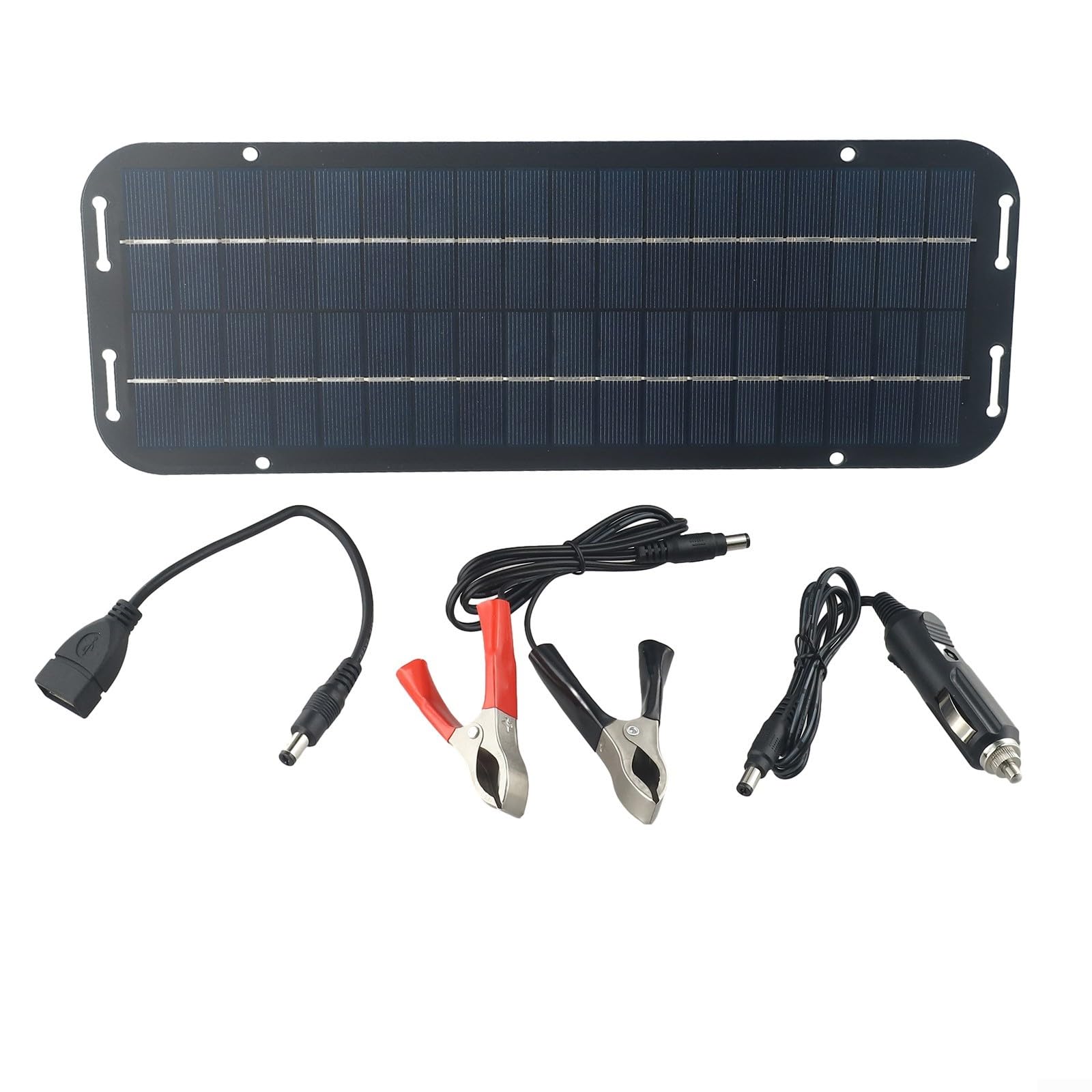 60W 12V Portable Solar Panel, 12 Volt Trickle Battery Charger, IP65 Monocrystalline Solar-Panels Kit for RV Car Charger Outdoor Caravan Car Van Boat,