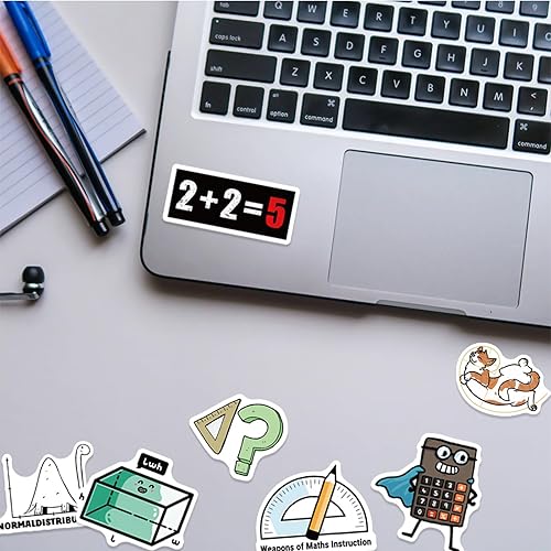 Miniatura 2 de Math Formula Science Geek Graffiti - Calcomanías impermeables mate, grandes recompensas para estudiantes, decoran laptop, equipaje, guitarra,