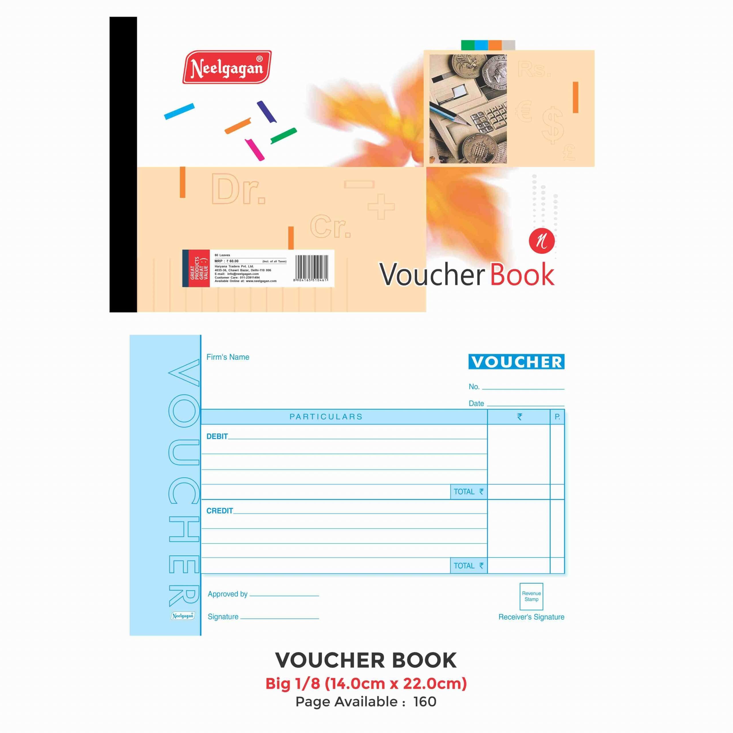 NEELGAGAN Big Gutscheinbuch, 80 Blatt (160 Seiten) Debit-/Gutscheinheft Kleingeld Gutscheinbuch mit Zählfolie (14,0 cm x 22,0 cm) 5 Stück