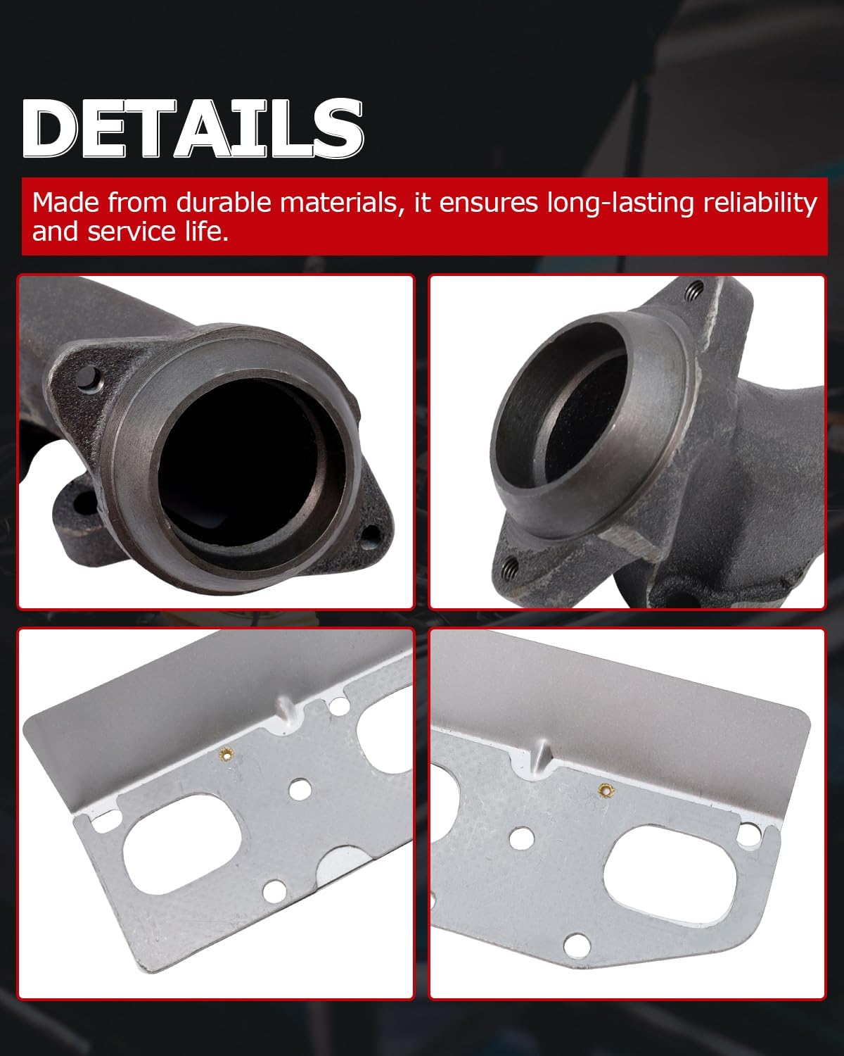 1ST 68045559AA Exhaust Manifold Kit with Gasket Left for Chrysler Aspen 2009 for Dodge Durango Ram 2009-2021 for Jeep Grand Cherokee 2011-2021 for Ram Classic 2011-2021, Replace OE: 53034137AC 674-922