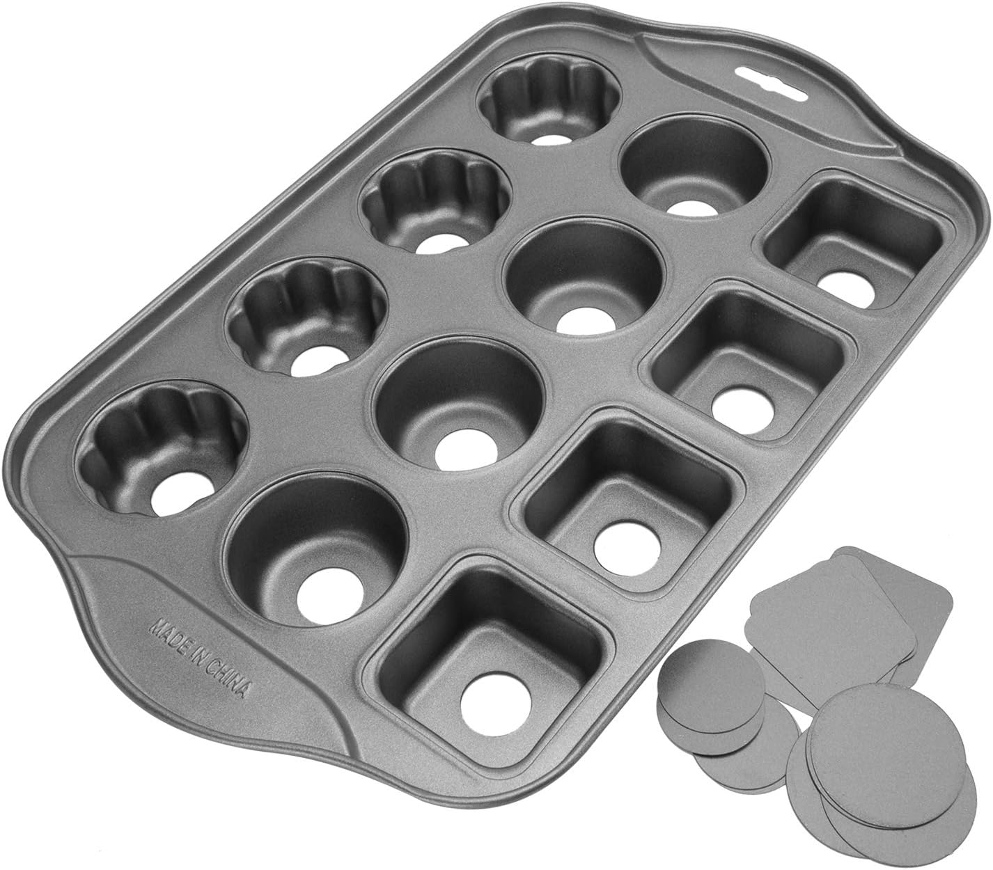 12 Cups Mini Cheesecake Pan, springform Pan,bundt cake pan-Three mixed shapes