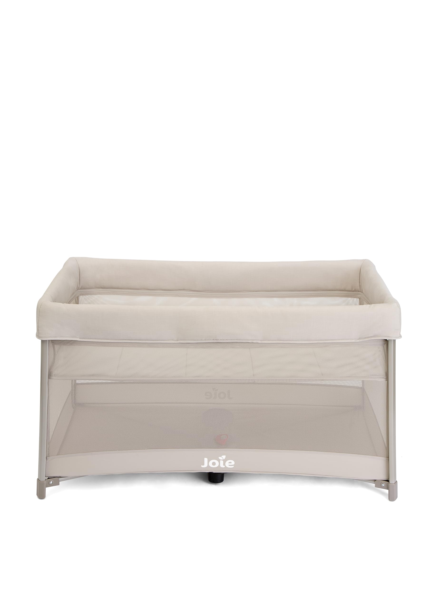 Joie – Amigo 120 – Lit d’appoint et de Voyage – Ouverture Latérale – De la Naissance à 15 kg, Matelas Confortable, Pliage Ultra Rapide et Simple, Sac de Transport Inclus – Coloris Vanilla