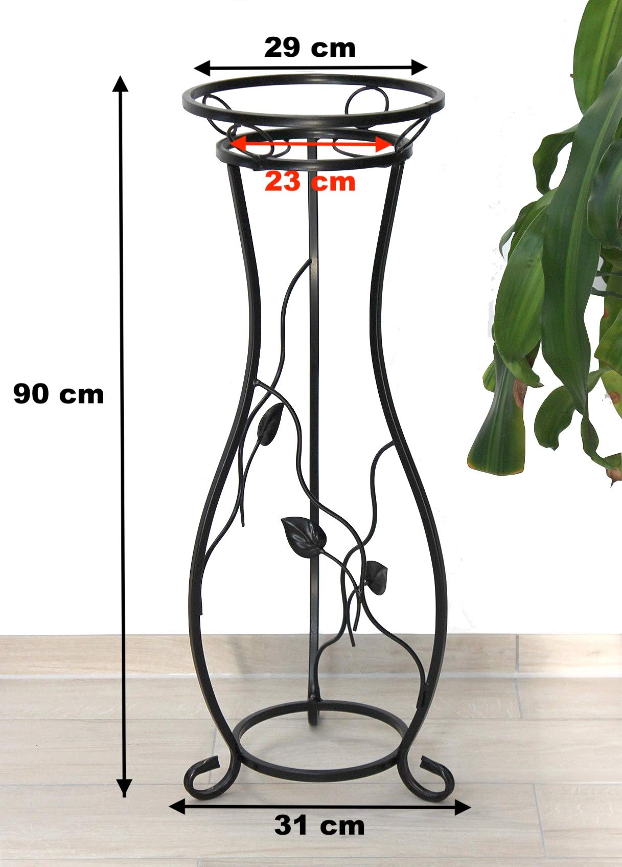 DanDiBo Colonne à fleurs KW405 Support de fleurs 90 cm Colonne à plantes Porte-plantes Tabouret porte-fleurs