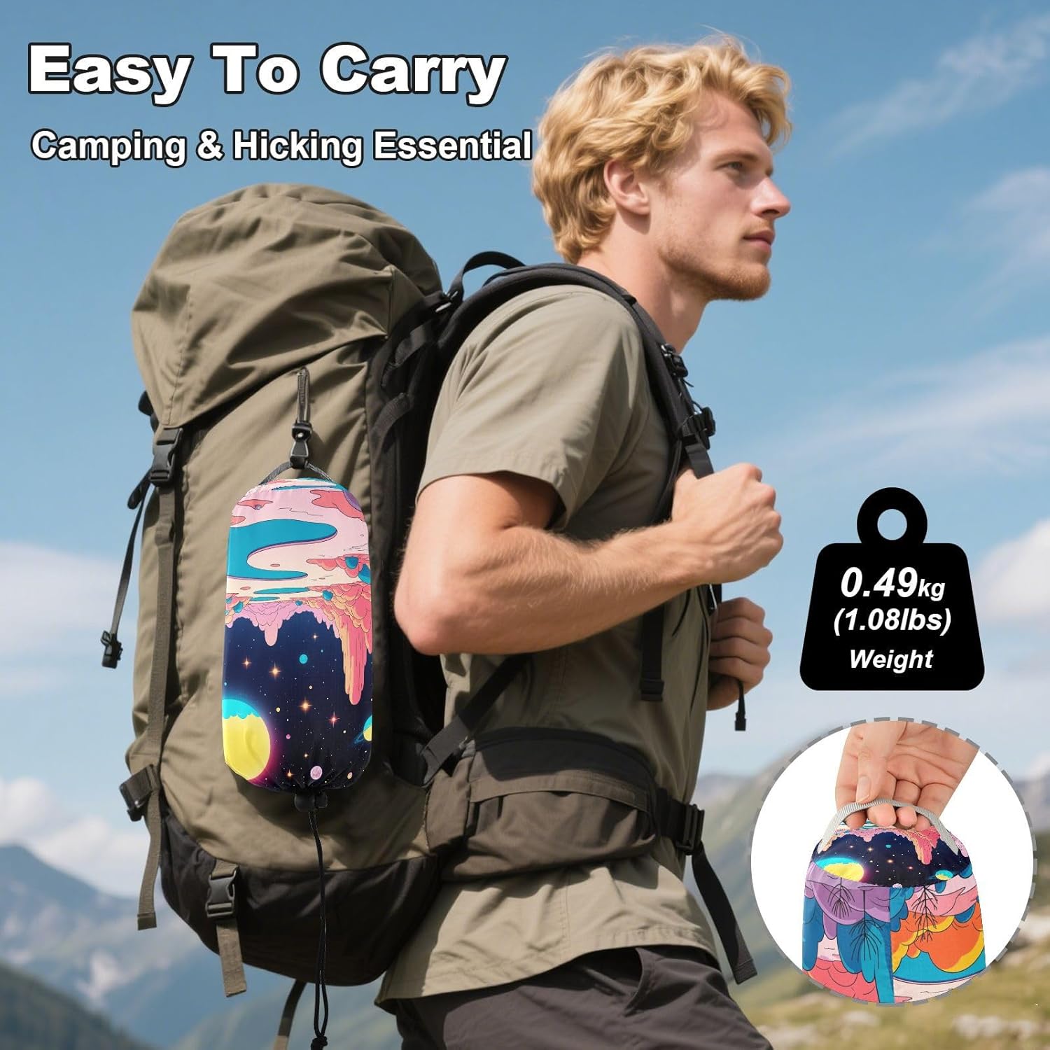 Planet Magic Scene Hammocks for Camping Cloth Hammock for Camping & Hiking Essential