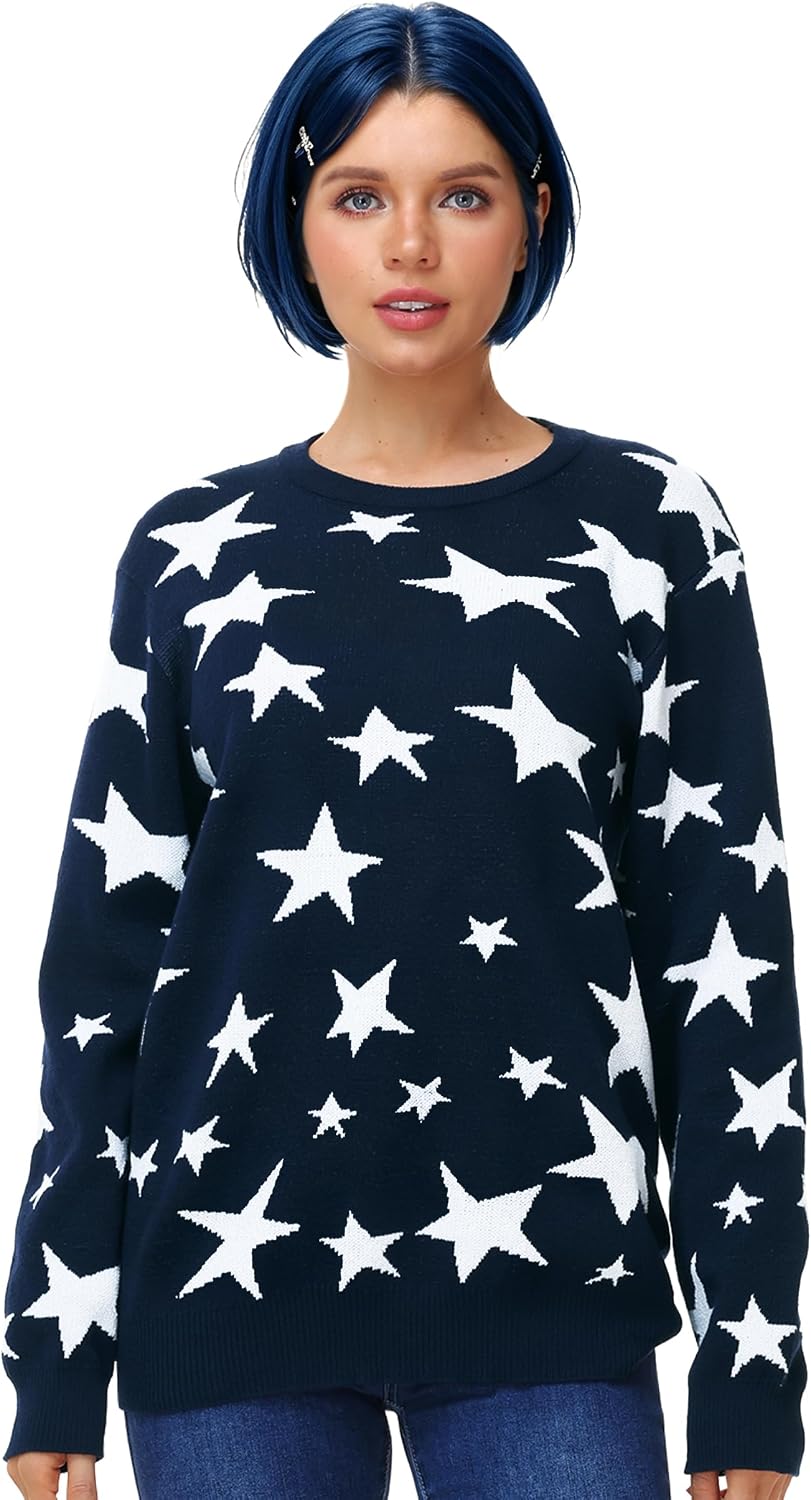 Womens Halloween Sweater Christmas Long Sleeve Knit Costume