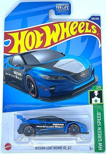 Hot Wheels 2022 -Nissan Leaf RC_02- HW Verde Speed 2/5 [Azul] 100/250