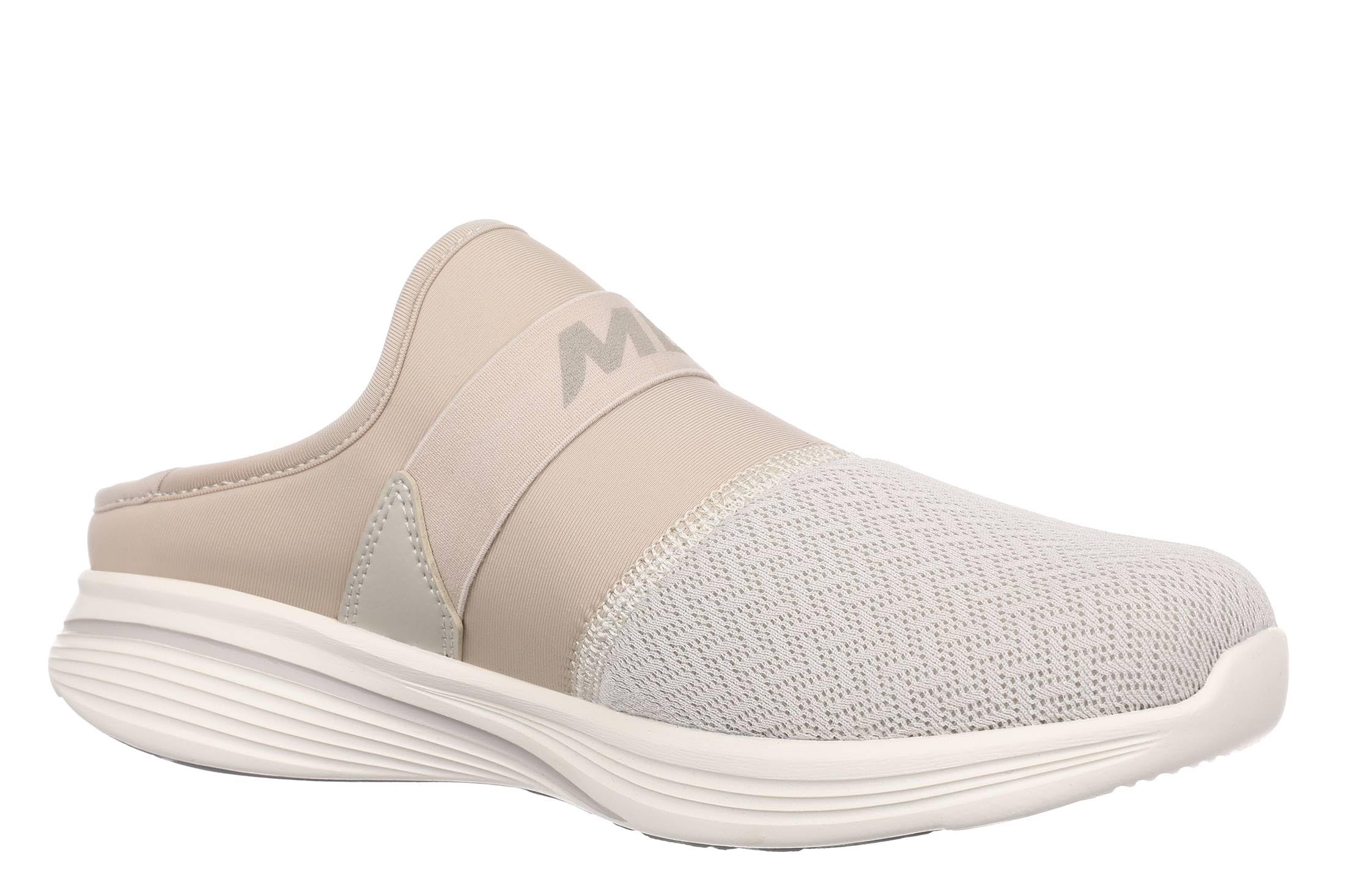 MBT Taka 4 Slip On Comoda Scarpa da Donna. Tessuto Traspirante e Facile da Indossare. Suola Rocker Modena per Una Camminata fluida, stabilità e minore Pressione articolare.