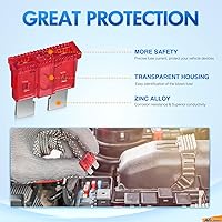 Vista 8 de Nilight Juego surtido de 372 fusibles para automóvil, mini LP Micro2, fusible de repuesto de cuchillas ATO ATC APS ATS APR 2A 5A 7.5A 10A 15A 20A