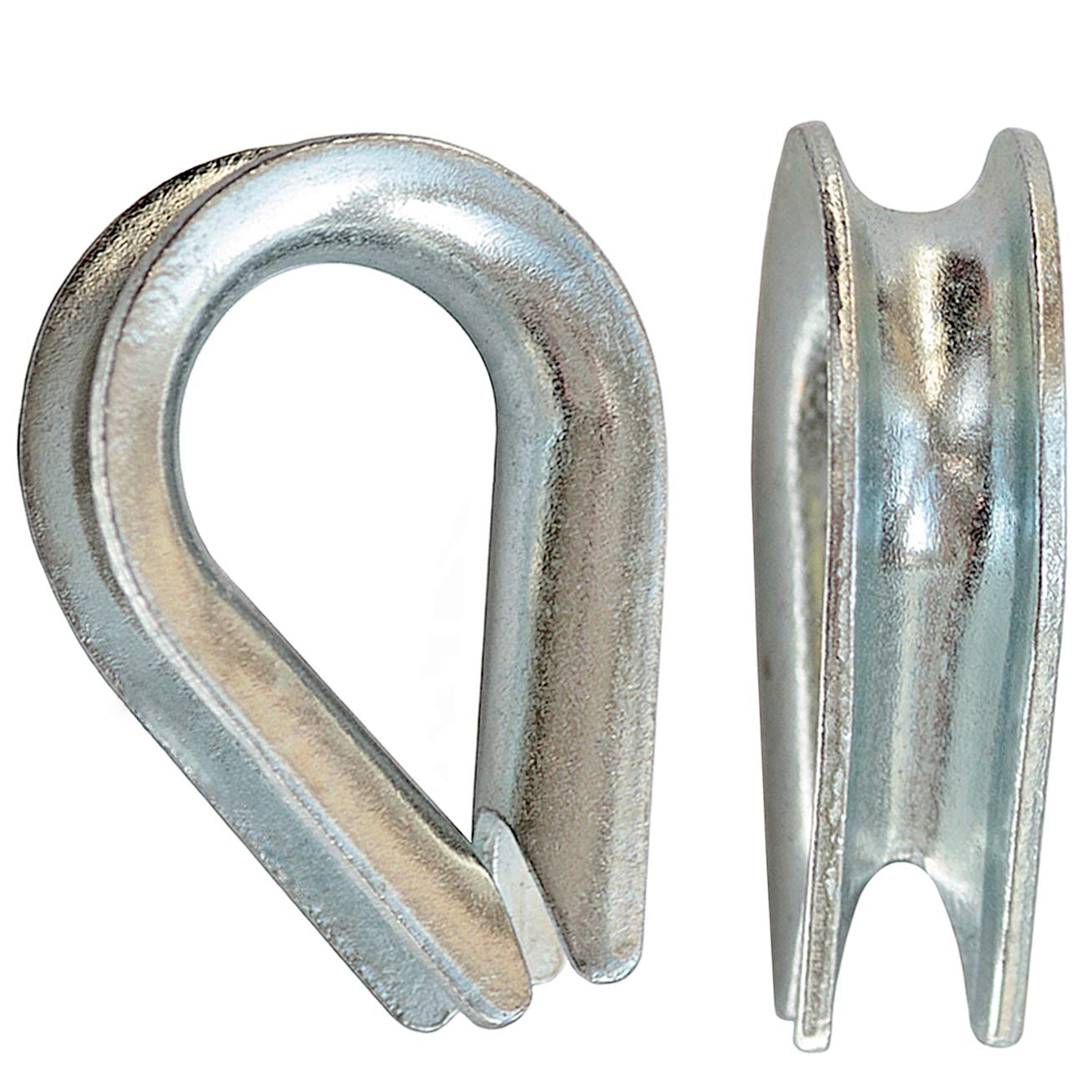 10 Redance Per Fune Metallica Diametro 8 Mm – Zincate, Larghezza Interna 20,5 Mm