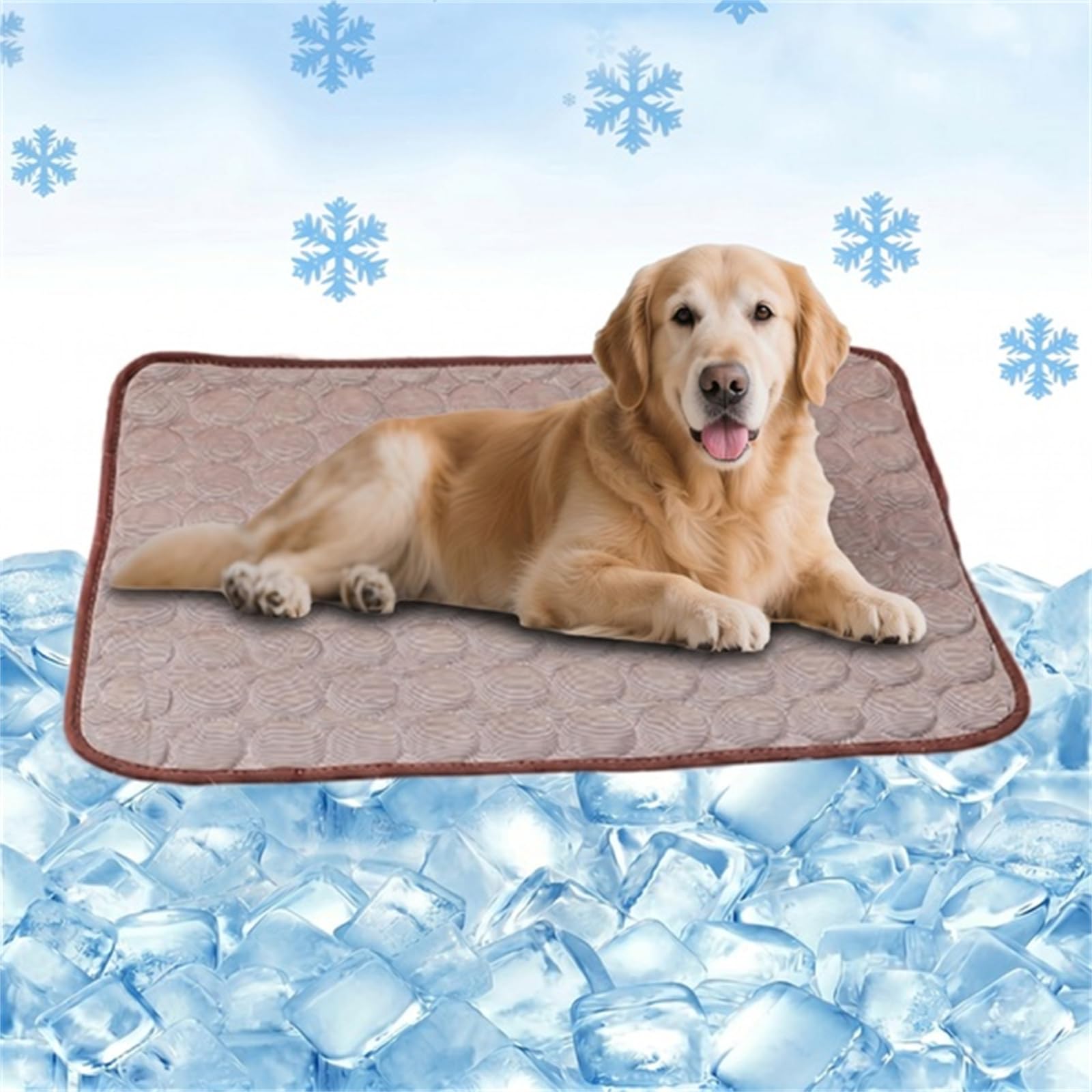 Novaras Alfombrilla Fresca portátil Lavable para Mascotas | Ideal para verano, ligera, plegable, cómoda para perros y gatos, fácil de transportar y limpiar para uso diario