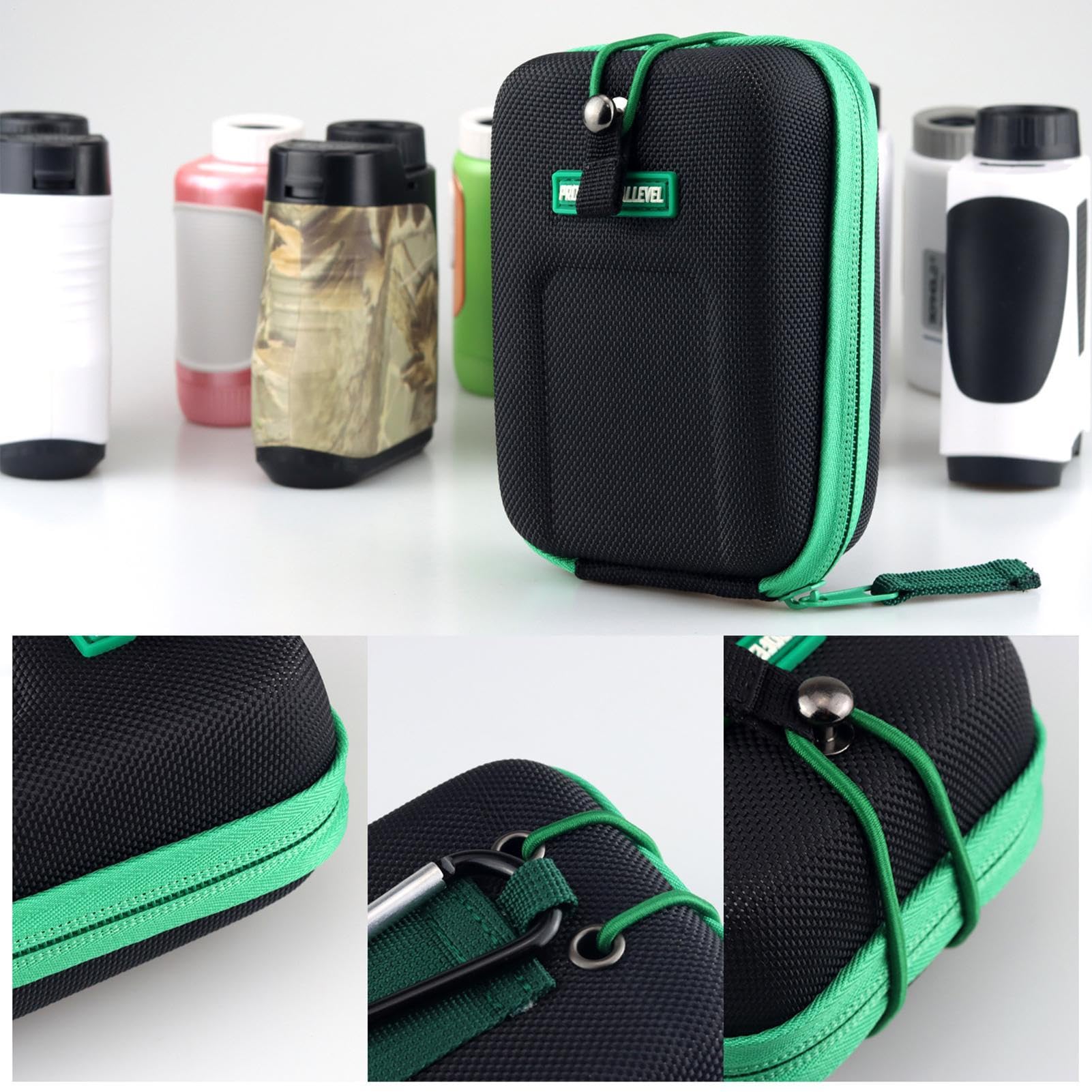 Estuche Medidor Golf – Bolsa de Transporte, Funda Protectora, Caja Compacta EVA | Funda Impermeable Range Finder Golf con Clip, Correa Cinturón, Portátil Exterior