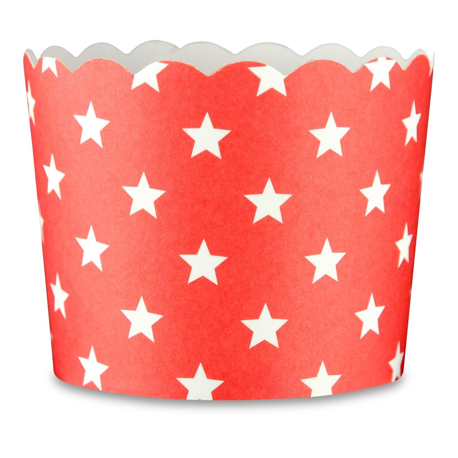 Frau WunderVoll Muffin Backformen - 50 Stück Mit Roten Herzen, Durchmesser 6,1 Cm