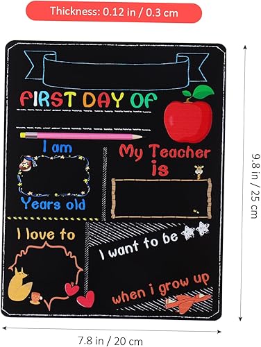 Miniatura 2 de Letreros de pizarra de doble cara para el primer y último día de la pizarra (1 unidad)