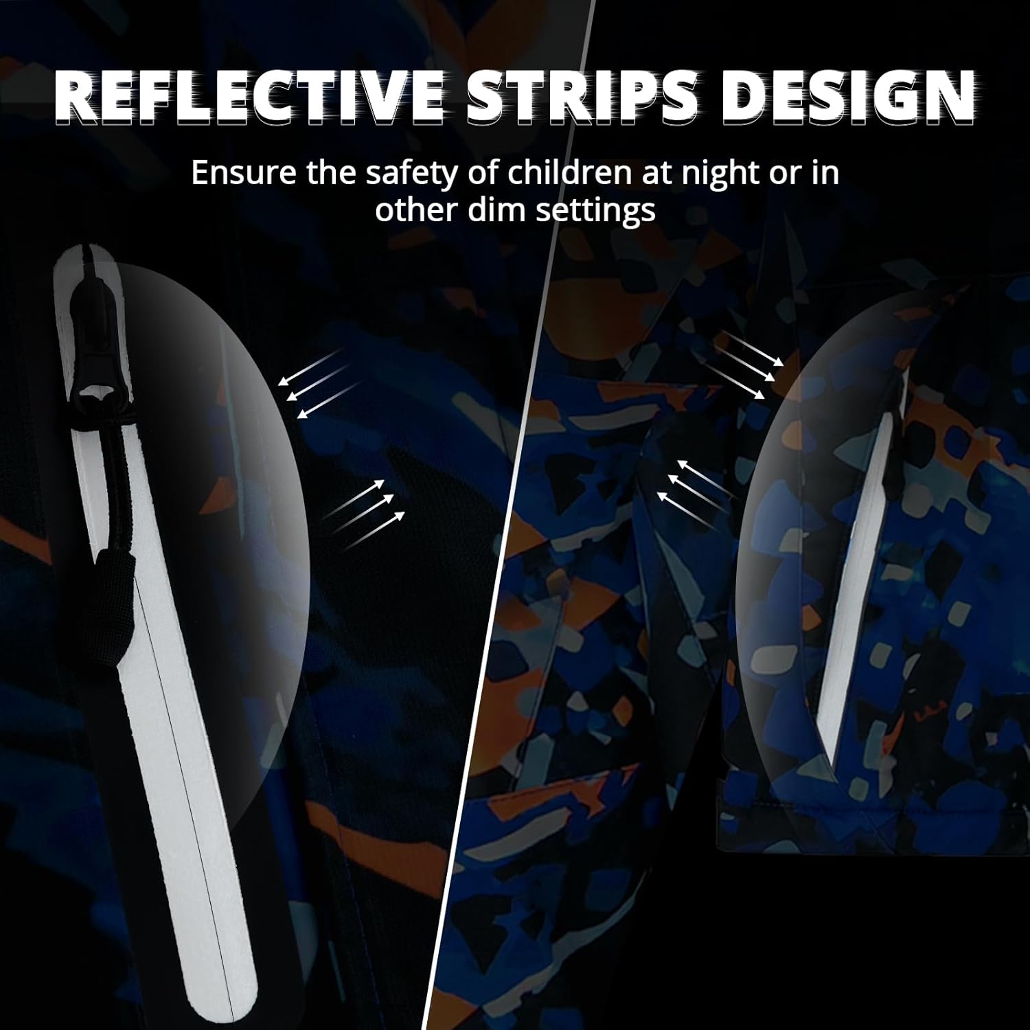 Simplee kids Boy Winter Coat Waterproof Ski Jacket Fleece Hooded Snow Warm Padded Raincoats