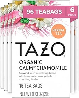 TAZO Calm Chamomile Herbal Tea Bags, Caffeine Free, 96 Total Tea Bags (1...