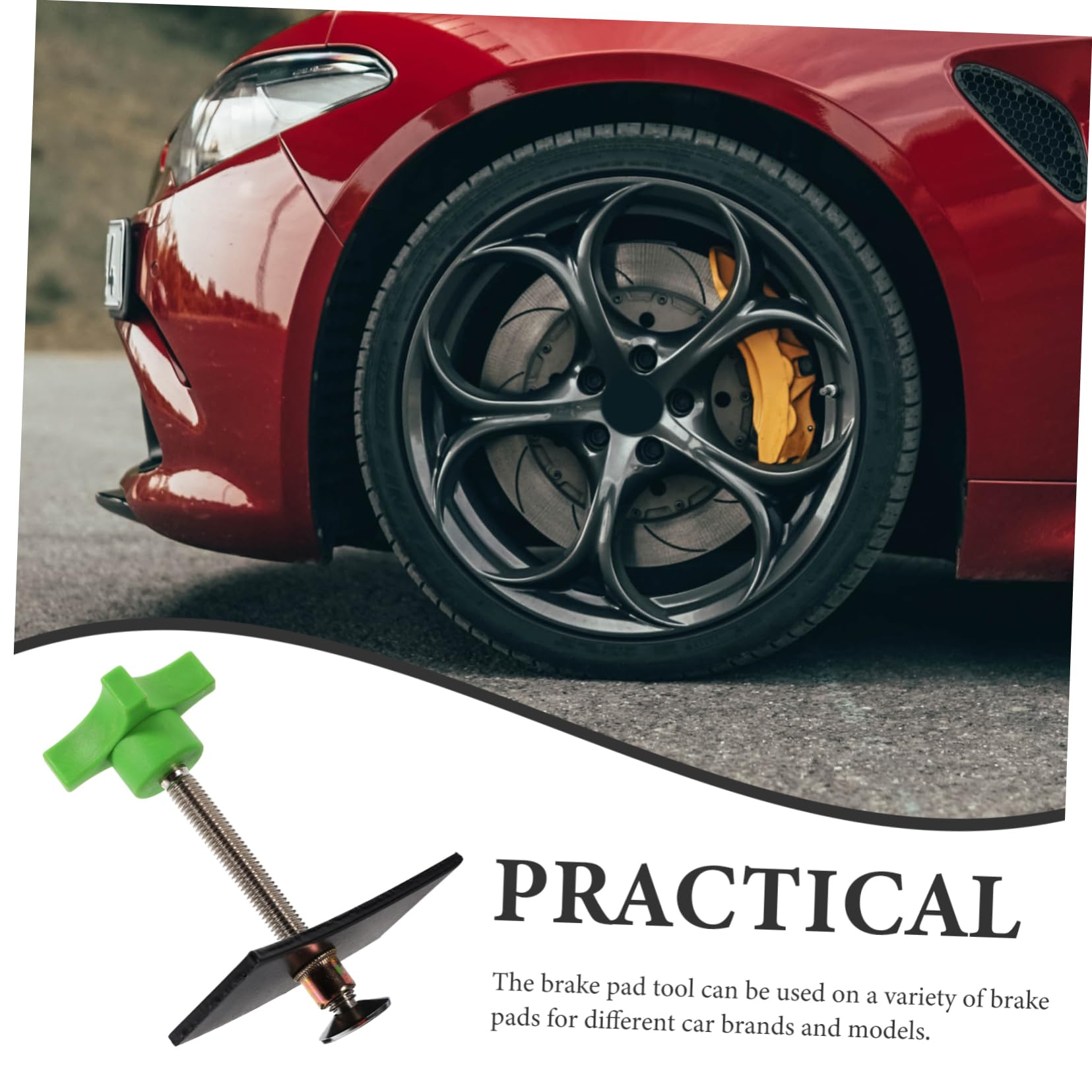 GRIRIW 2pcs Disc Brake Pad Compression Tool Durable Brake Piston Spreader Heavy Duty for Various Car Models Essential Automotive Tool