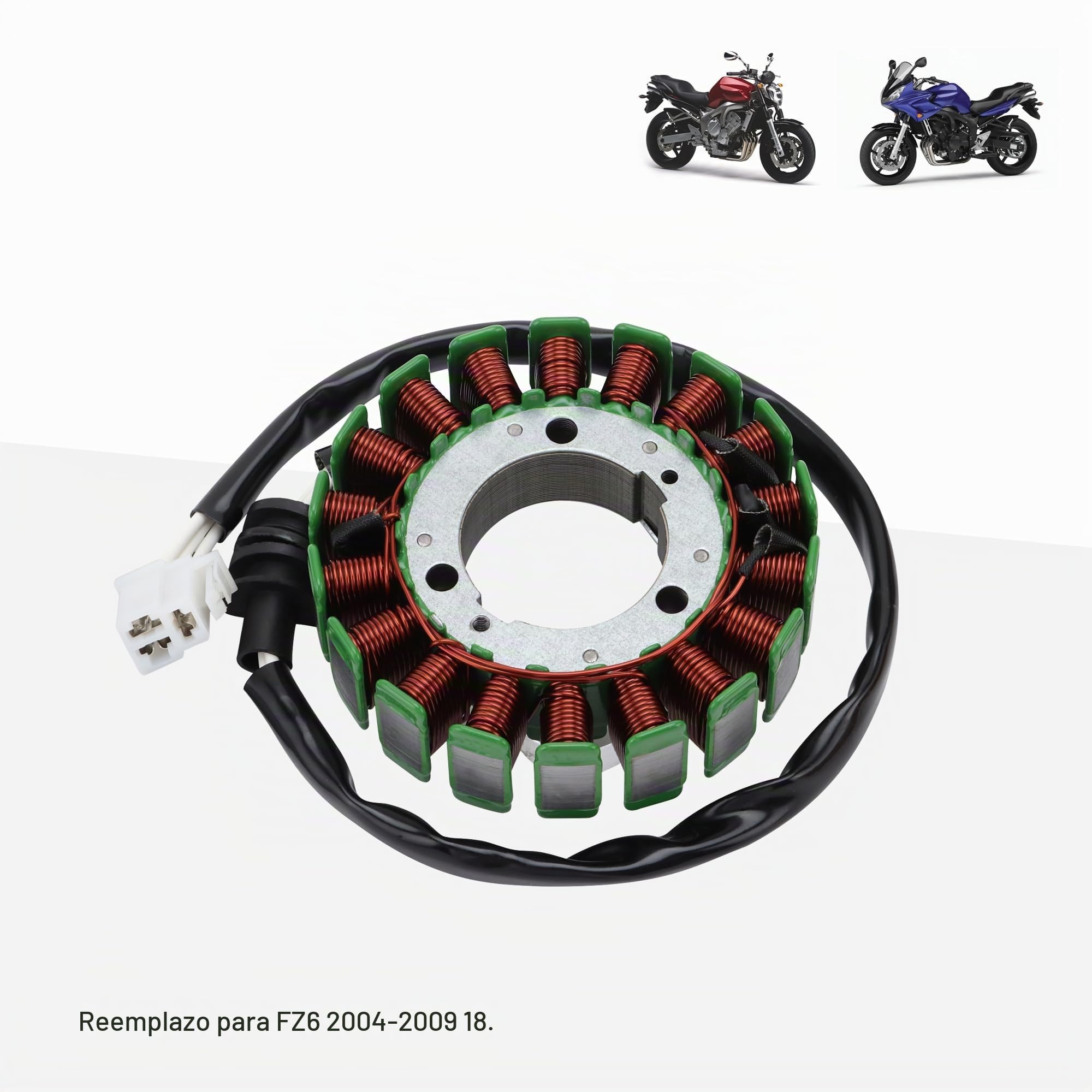 GOOFIT 18 Bobina 3 Cables Magneto Estator Bobina Generador De Encendido Reemplazo Para Fz6 2004-2009