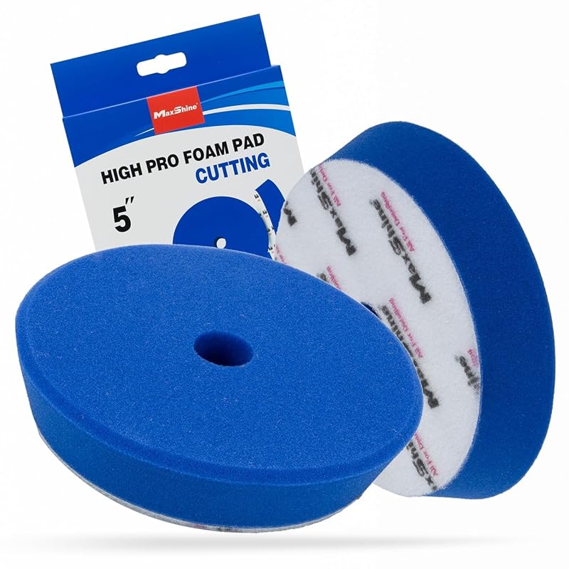 Boina de Espuma para Polimento Maxshine 12,7 cm (5 pol.) para Corte, Politriz DA e Rotativa, Encaixe hook-and-loop, 1 unidade
