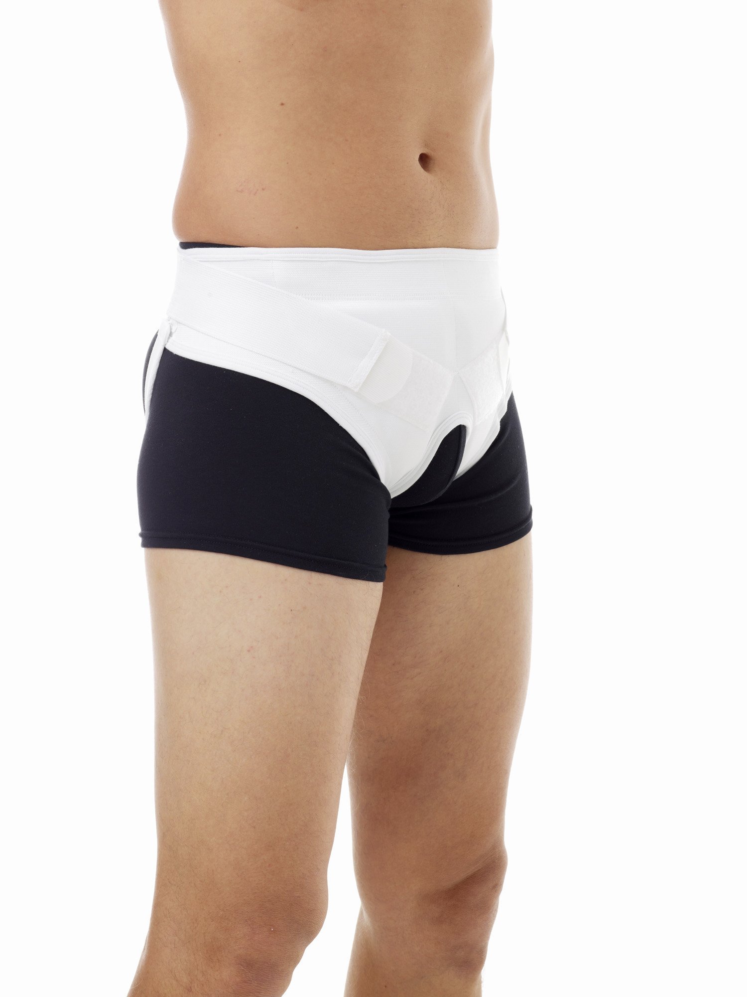 Underworks Inguinal Hernia Support Brief With Hot/Cold Therapy Pads - Adjustable For Men & Women, Size 2X (45-48" Waist)