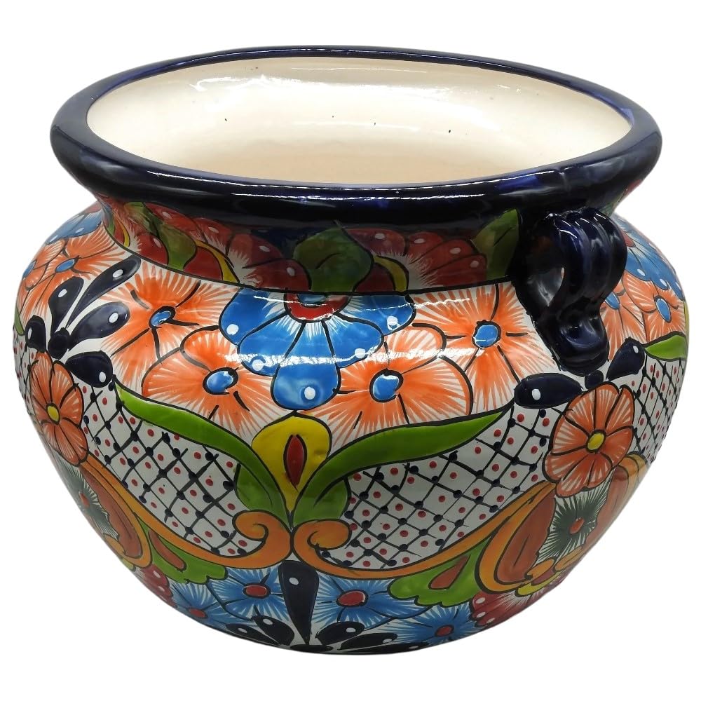 Amazon.com : Talavera Pottery Store Michoacana Planter Large Hand