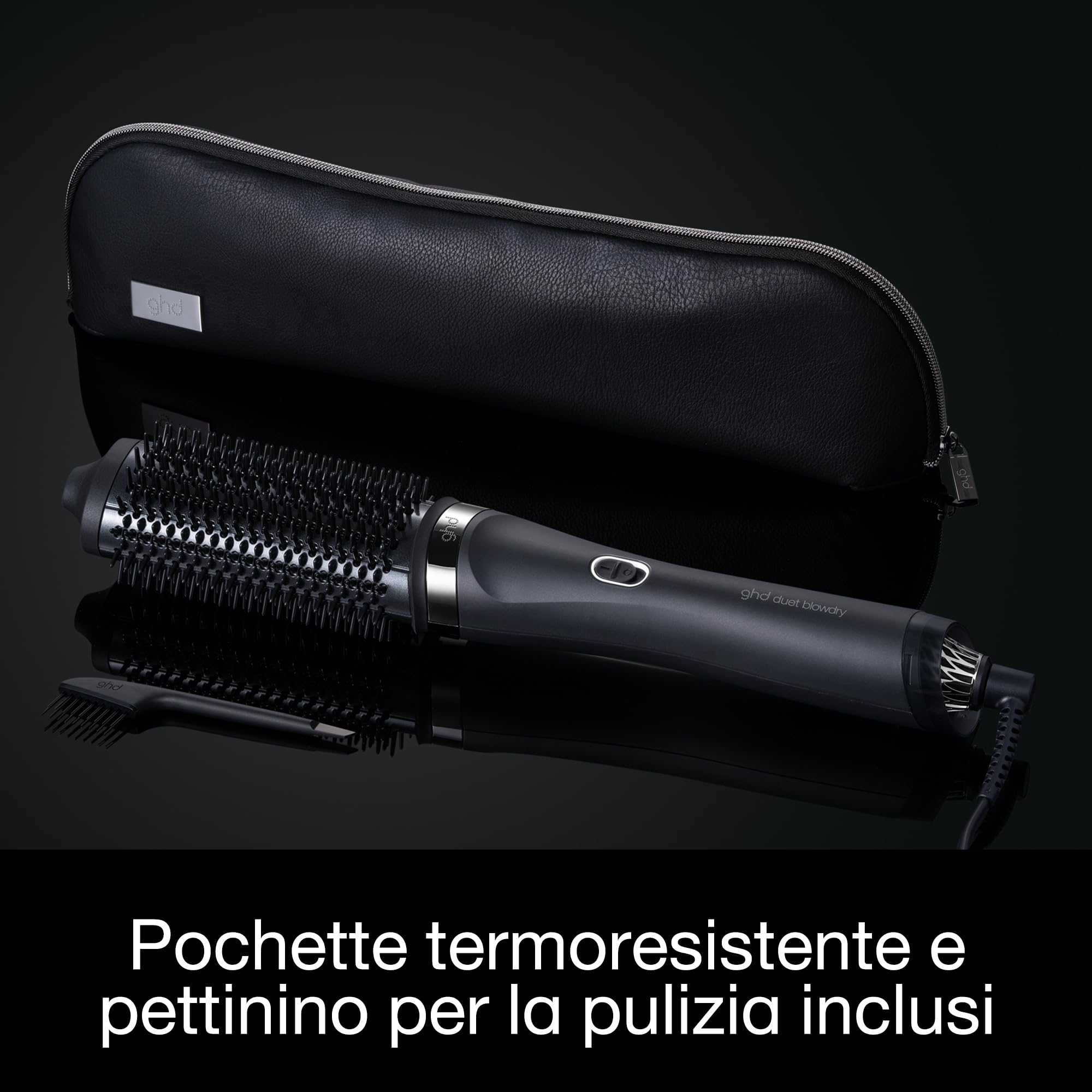 ghd Duet Blowdry, Spazzola Asciugacapelli Lisciante, Capelli più Lucenti fino a 24H, Da Bagnato ad Asciutto Senza Danni da Calore, Piega 3x più Voluminosa, Per Tutti i Tipi di Capelli