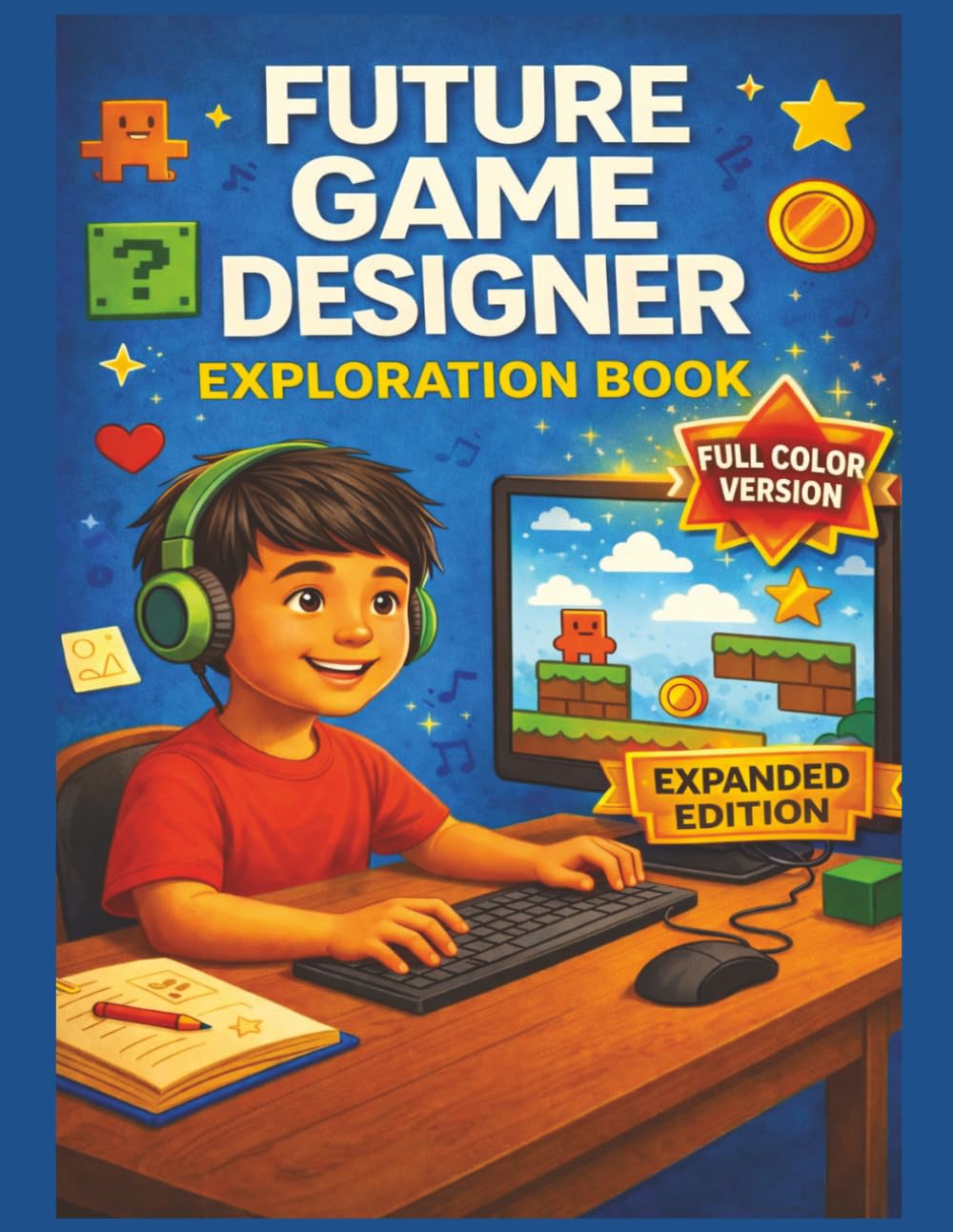 Future Game Designer: Full Color Edition: Create Your Own Video Game Ideas with Sketch Pages, Game Rules, Play Test Logs, and More (Creative Careers for Kids)