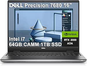 Dell Precision 7680 Mobile Workstation Laptop (NVIDIA RTX 2000 Ada 8GB, 16