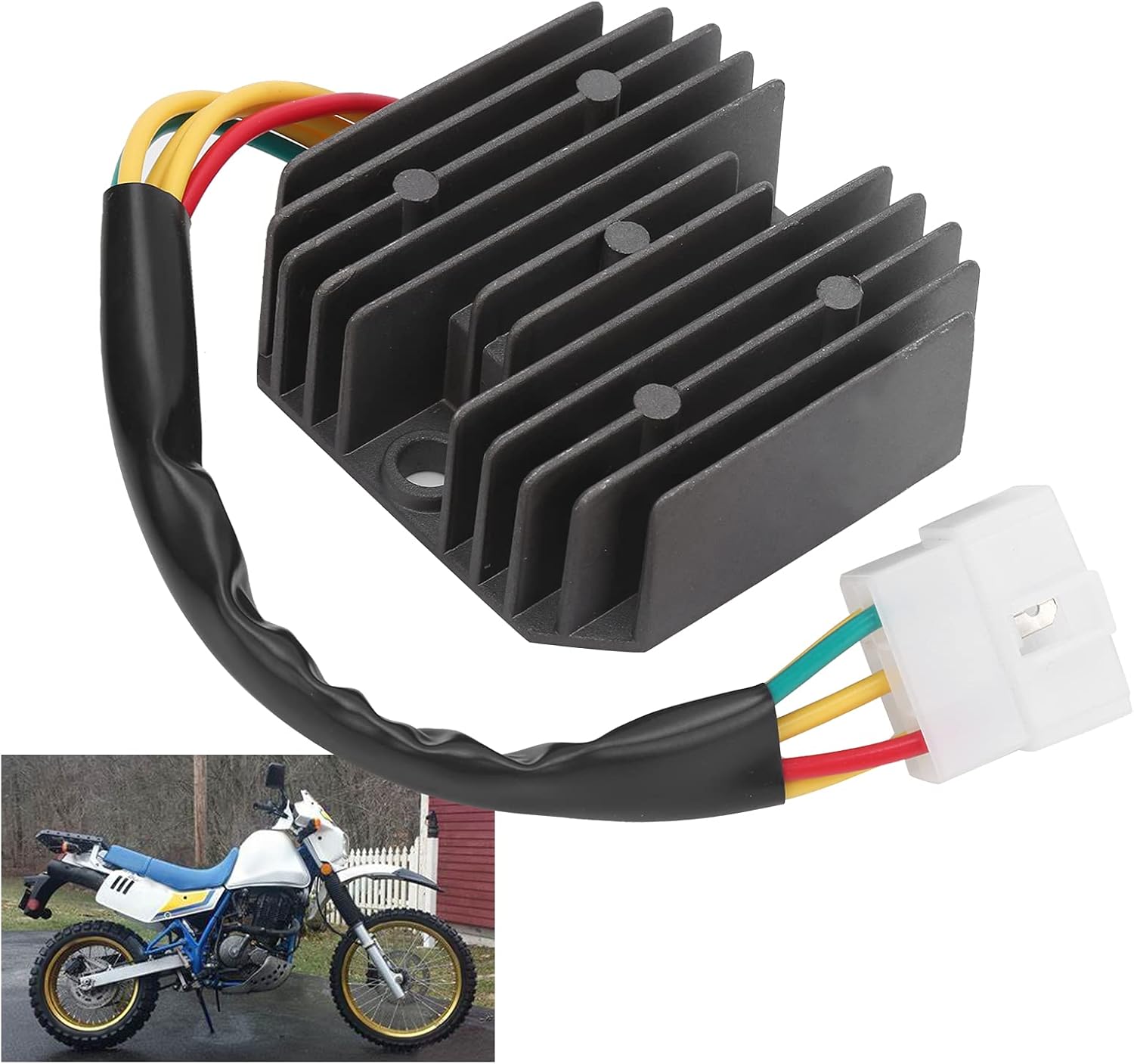 3.11 x 3.07 x 1.1in Voltage Regulator Rectifier Aluminium Alloy Rectifier Voltage Regulator Parts Replacement for LINHAI 260 300 ATV DR650