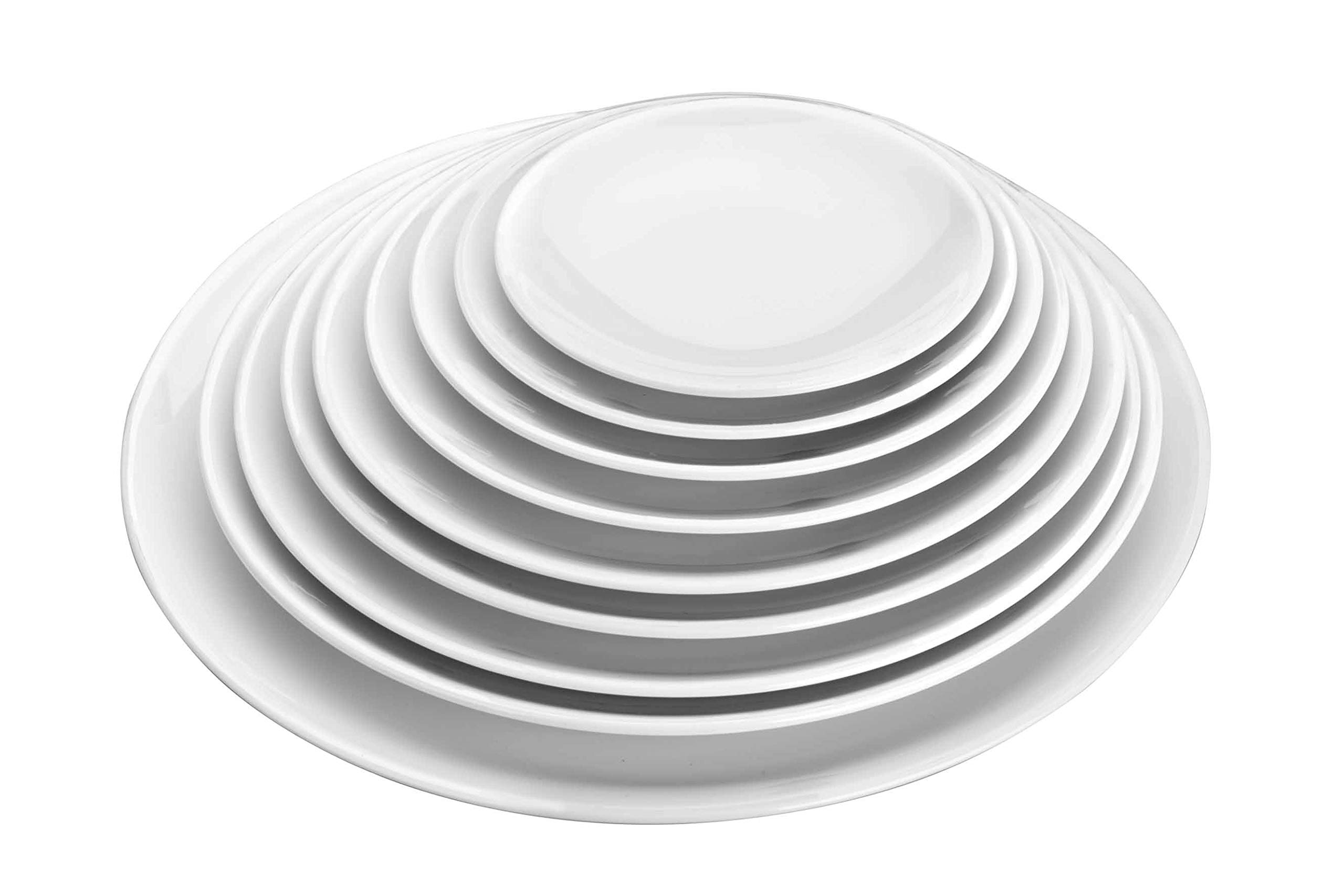Lacor 62762 Melamine Round Tray, 200 x 25 mm, White