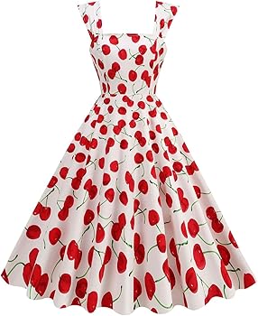 Amazon.com: Women's 1950s Retro Vintage Cocktail Swing Dresses Floral Prom  Party Midi Dress Sleeveless Wedding Guest Dresses : Clothing, Shoes &  Jewelry