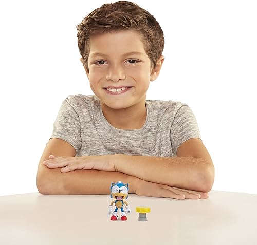 Miniatura 11 de Sonic The Hedgehog Figura de acción clásica de Sonic de 4 pulgadas con juguete coleccionable de primavera