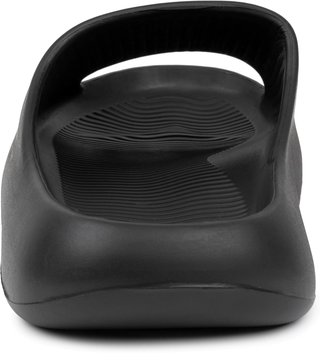 Alpine Swiss Edgar Men's Cloud Slides | Ultra-Comfortable Arch Support Pillow Slippers | Lightweight Waterproof | Non-Slip Recovery Sandals for Shower Pool Gym Shoes 9 Black image 6 of 7 B0F2M6MR3X