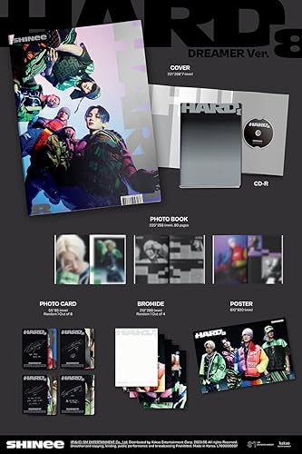 Miniatura 8 de (Libro de fotos Ver.) SHINEE HARD El octavo álbum (RUNNER + MAKER + DREAMER - 3 Ver Set. +Tarjeta de regalo de tienda) K-POP SELLADO