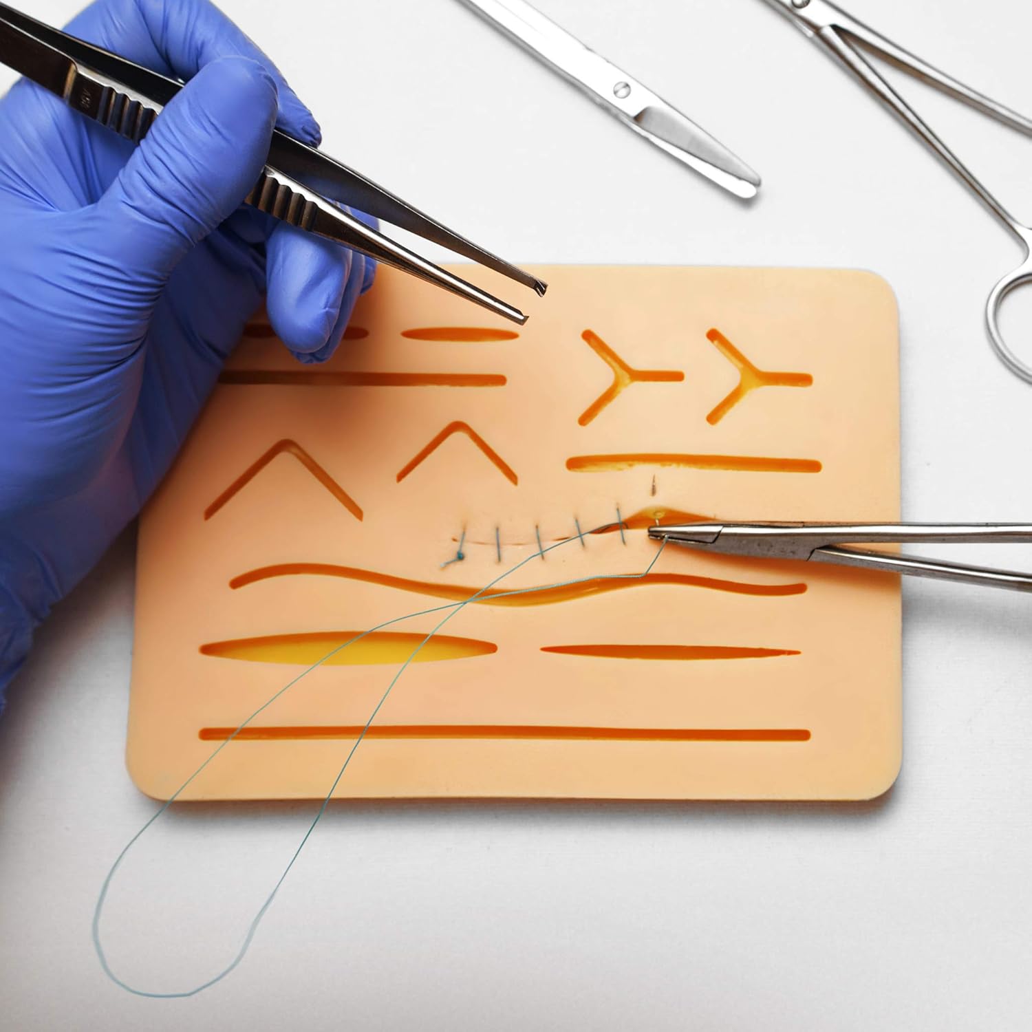 Kenly Suture Pad Suture Kit for Medical Training and Practice