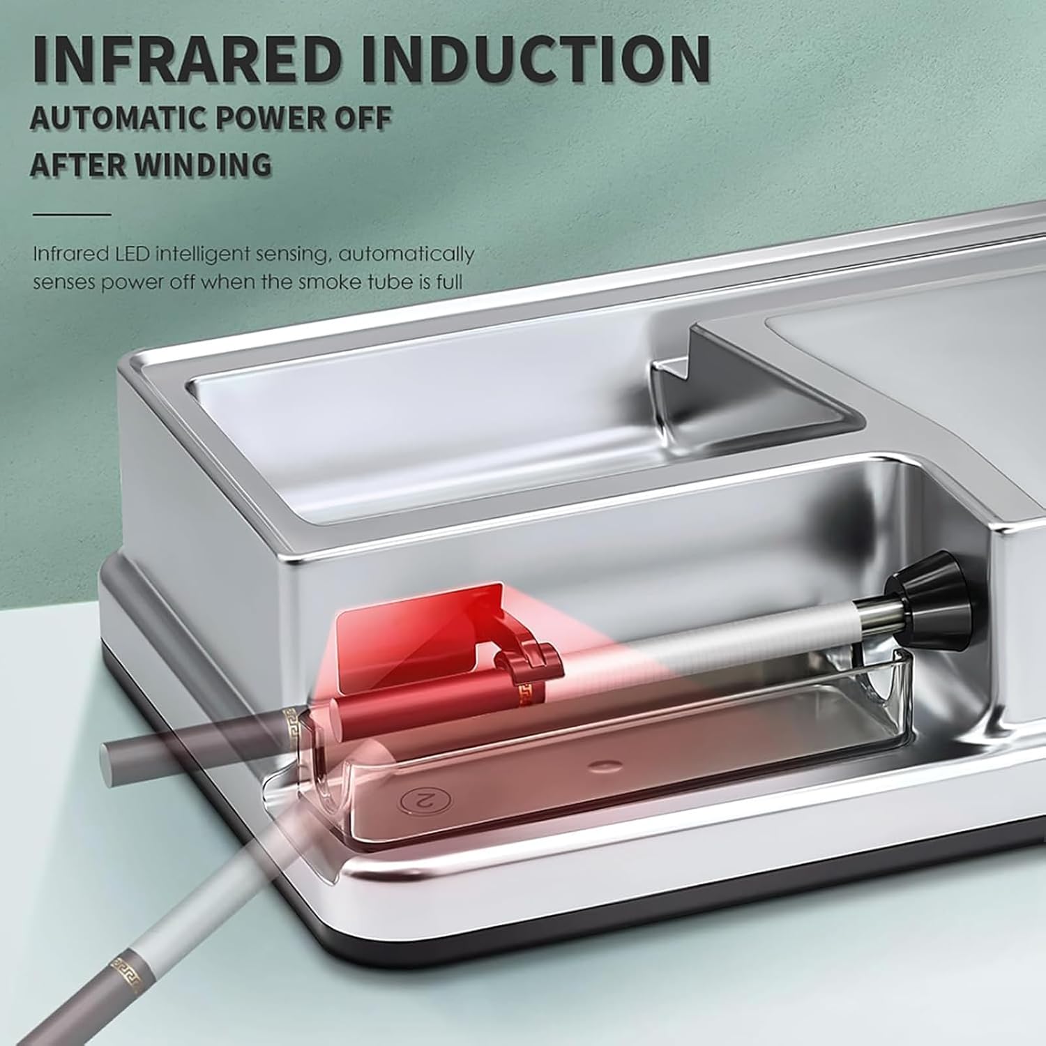 Intelligent Induction Cigarette Rolling Machine, Multi-Level Tightness Adjustment/Smoke Out Quickly in 2 Seconds