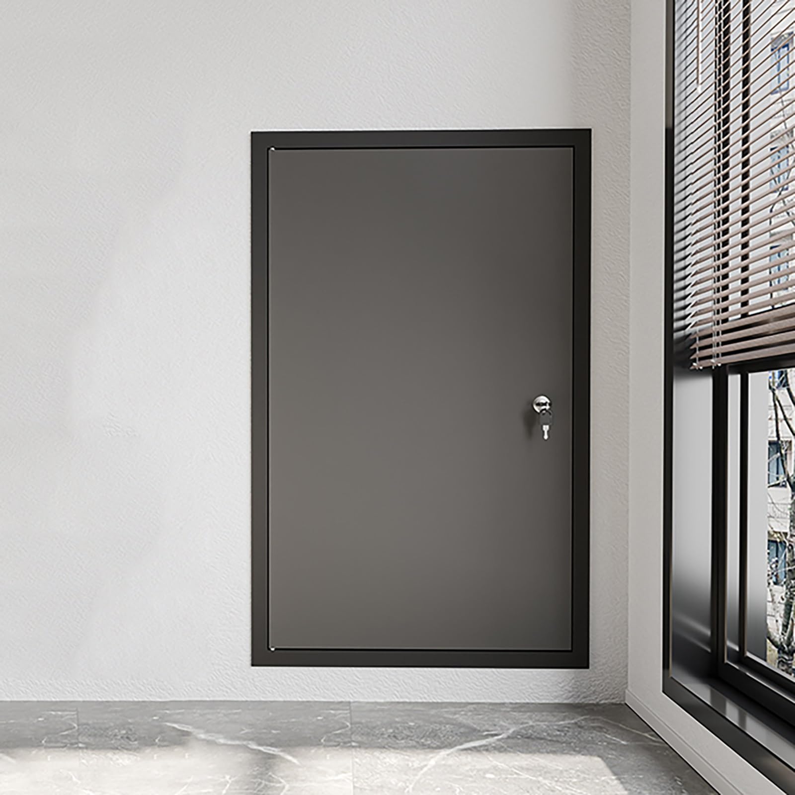 Panneau de trappe d'inspection en aluminium haut de gamme porte d'accès grenier design gris foncé