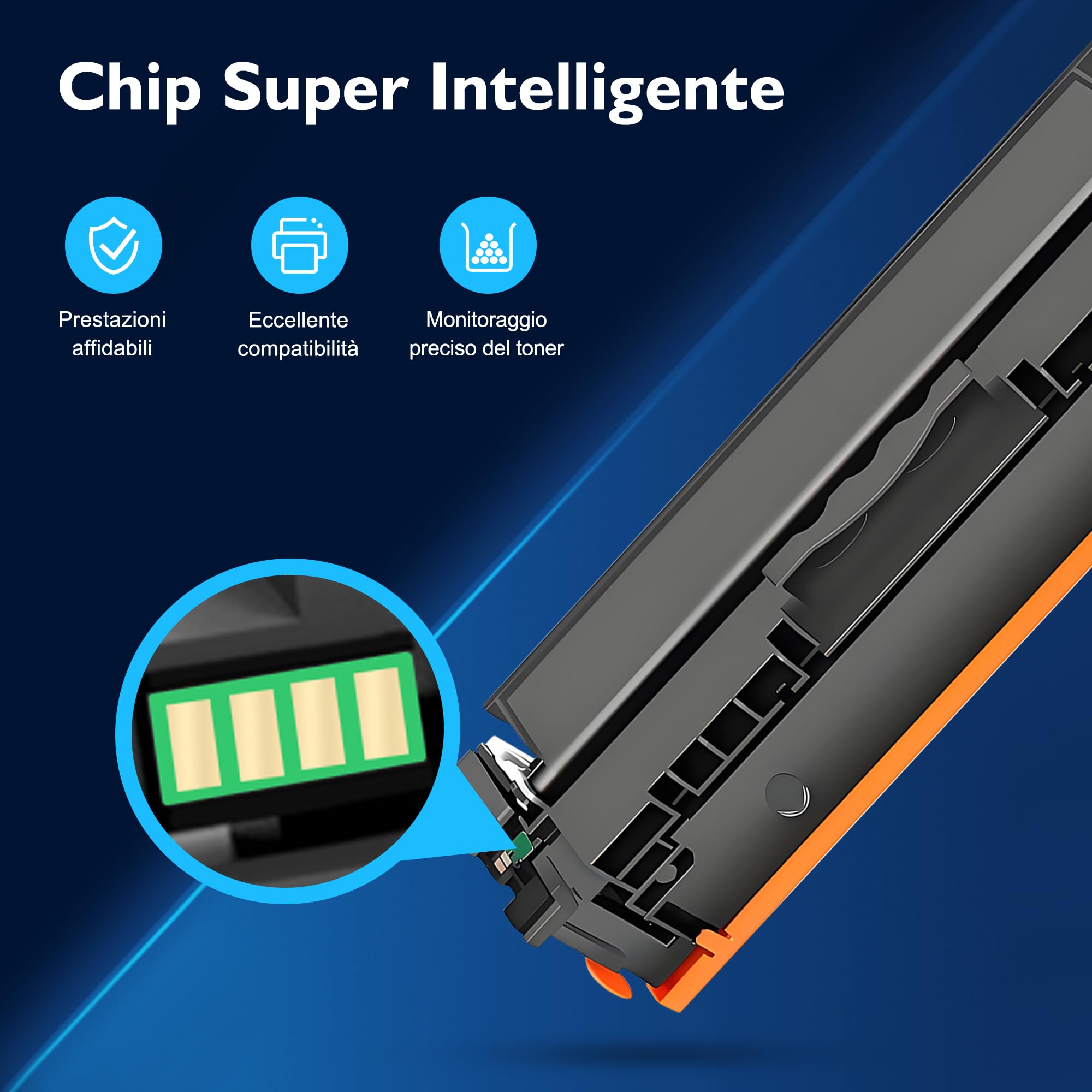 219A Toner Compatibili con HP 219A 219X Toner (Con Chip, 4 Pezzi) | Compatibili con HP Color LaserJet Pro 3202DN, 3202DW, MFP 3302FDW, 3302SDW, 3302FDN, 3302FDWG, 3302SDWG, 3302FDNG