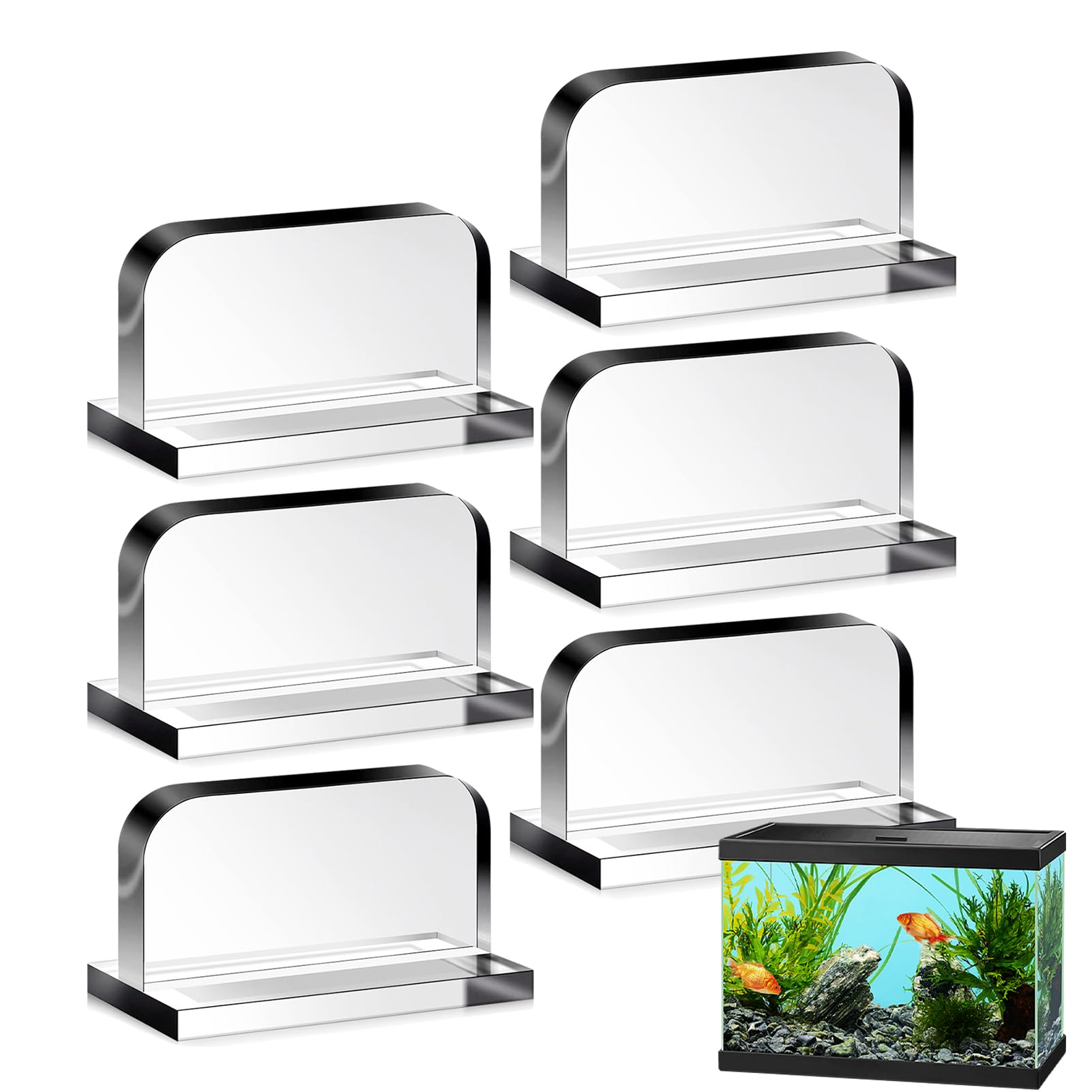 Bexdug Replacement Aquarium Lid Handles, Aquarium Clips Fish Tank Handles - Flexible Clear Fish Tank Handles Multifunctional Aquariums Lid Support for Aquarium