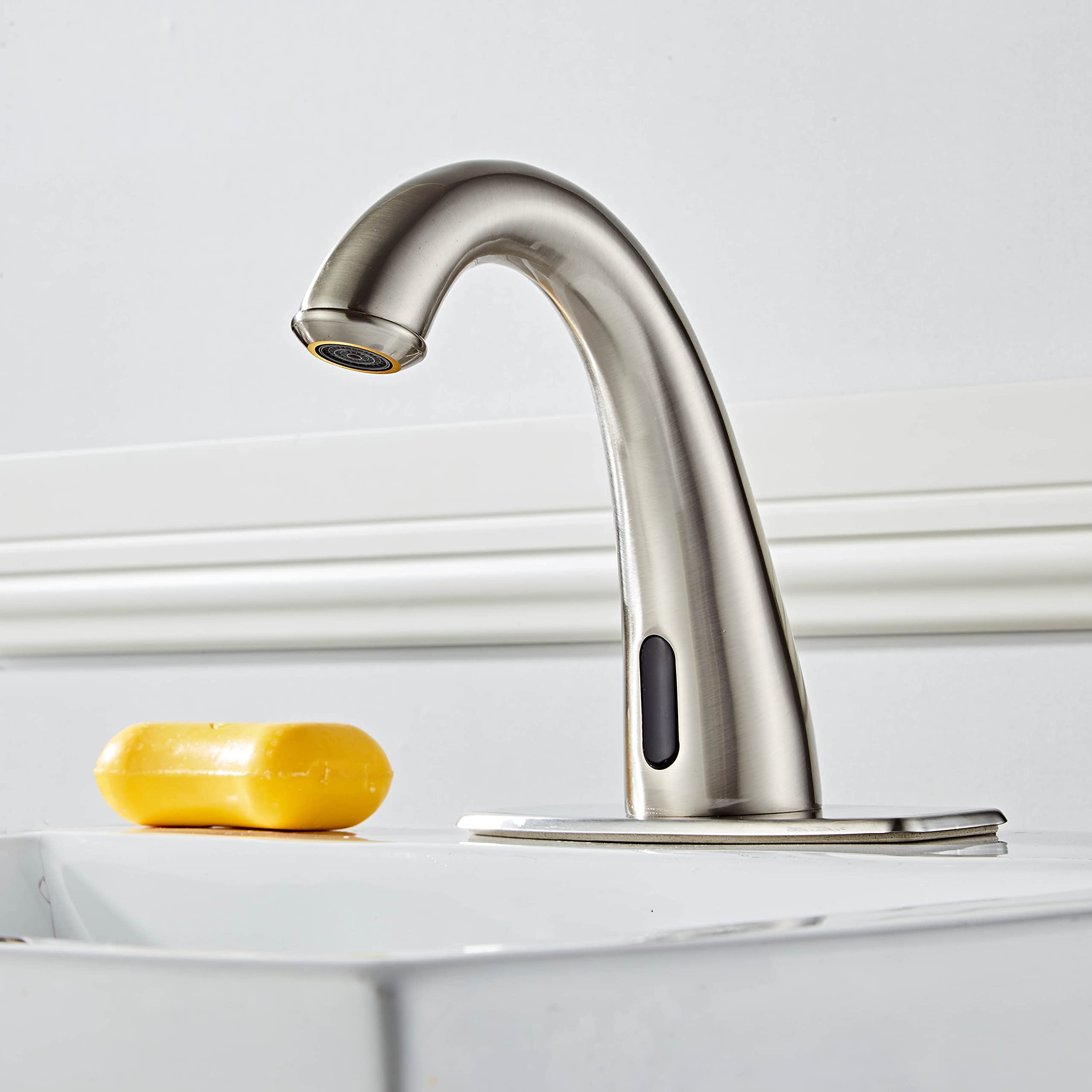 Grifo para fregadero de baño con sensor automático electrónico sin contacto
