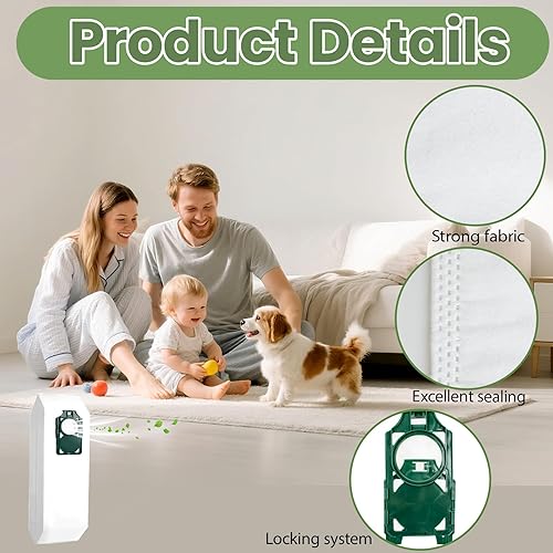 Miniatura 4 de Paquete de 8 bolsas de repuesto HEPA RLH-6 para aspiradora Riccar Supralite R10S, R10P, R10CV, R10D, R10O, R10SAND, R17 y aspiradoras verticales de