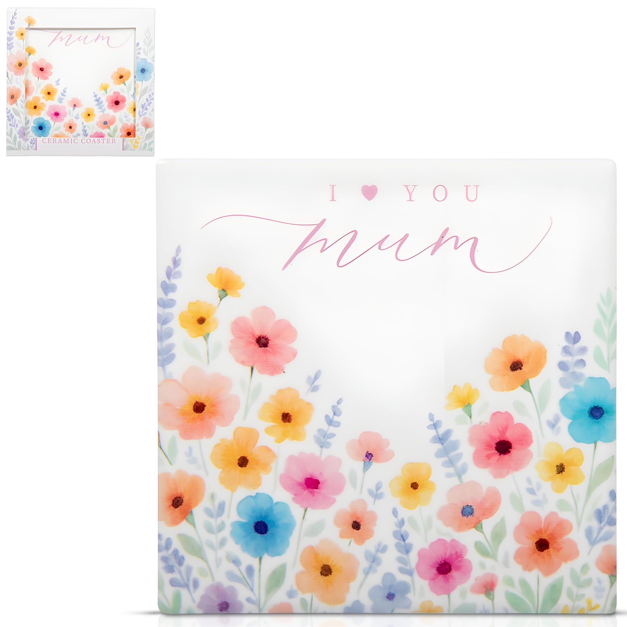 Lesser & Pavey I Love You Mum Coaster