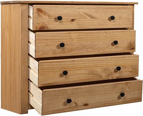 Miniatura 3 de Tidyard Armario de noche con 4 cajones de almacenamiento mesa auxiliar de madera para sala de estar dormitorio muebles del hogar 315 x 157 x 287