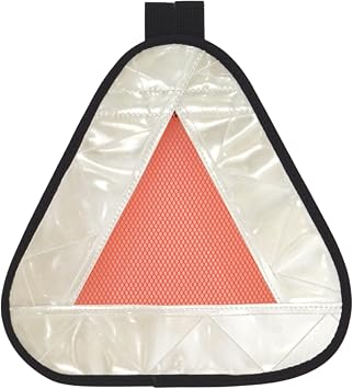 Vincita Reflective Yield Symbol with Velcro Strap - High Visibility for Safety at Night - Safety Reflector for Bike Rack, Backpack, Car Rack - Bicycle Reflective Accessories