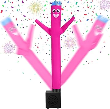 Poen Mini Wacky Waving Inflatable Tube Guy with Blower Inflatable Tube Man Birthday Desktop Decor Dancing Blow up Man Gag Toy Gift for Office Party DecorSurprise