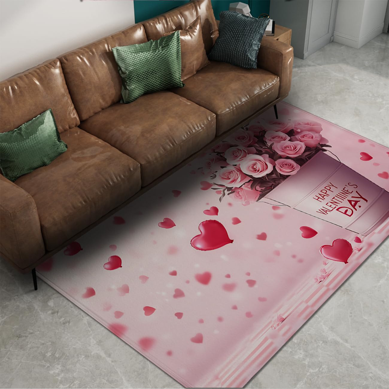 Tapis de chambre doux 160x230 cm lavable et grande carpette de salon