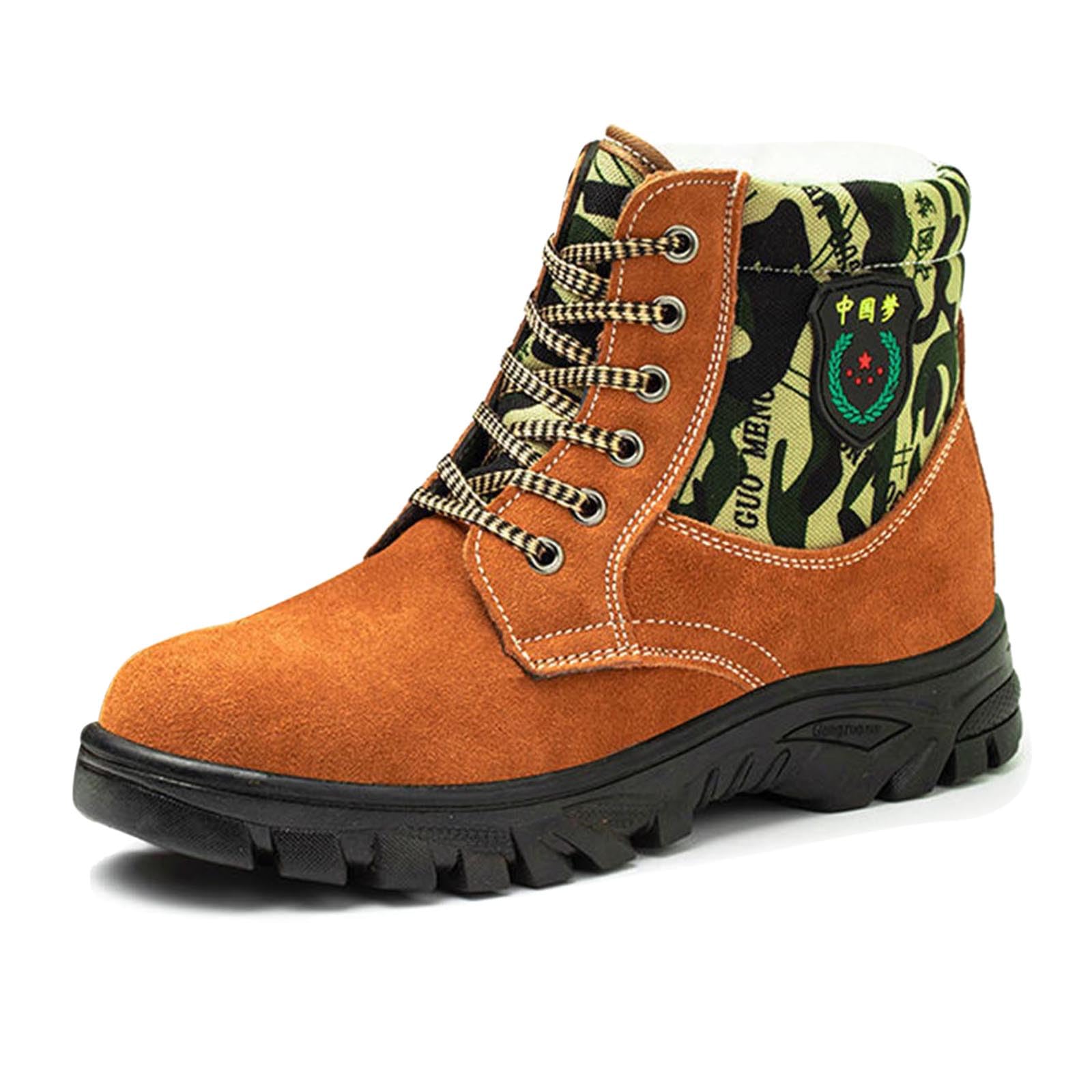 Générique Bottes de Neige Montantes pour Hommes Chaussures de Travail d'hiver -écrasement et -Perforation Robustes et imperméables