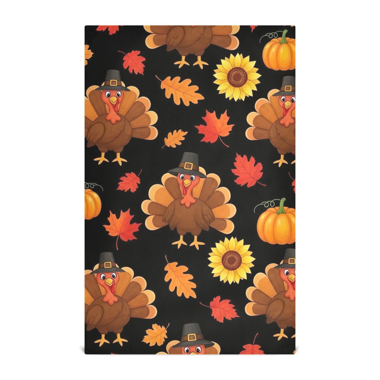 Torchon de cuisine lot de 6 GAIREG grand format pour repas de fête et décoration automne